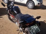 Moto usada pelos criminosos
