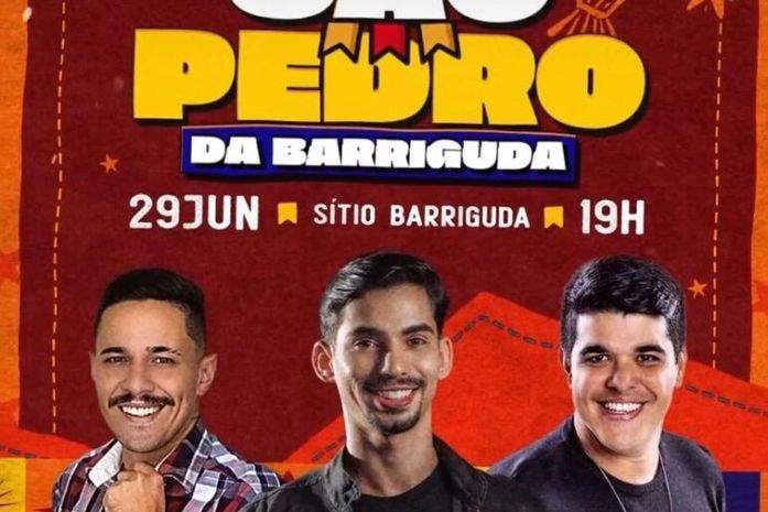 Mar Vermelho faz festa de São Pedro no sítio Barriguda destacando três atrações