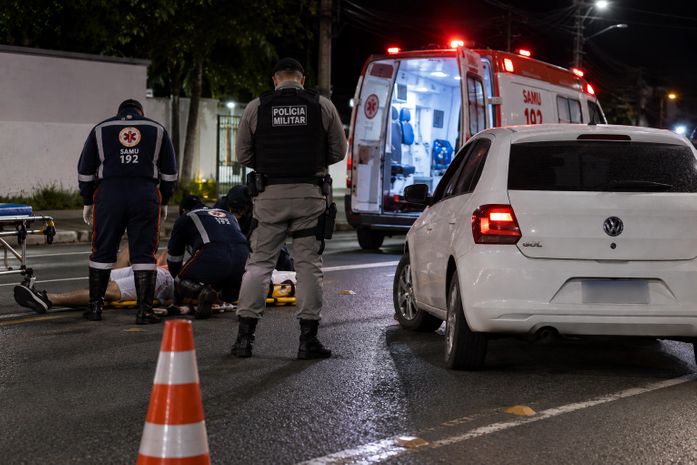 Atropelamento na parte alta
