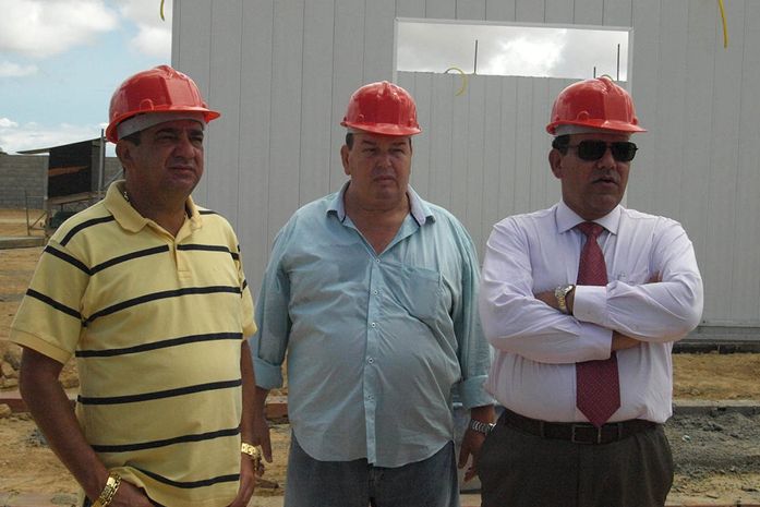 Direção do clube regatiano visita as obras do CT
