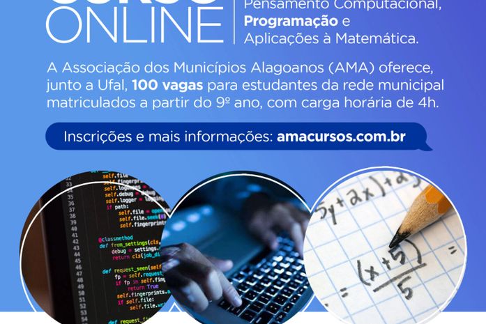 AMA e Ufal oferecem curso de matemática para estudantes da rede municipal