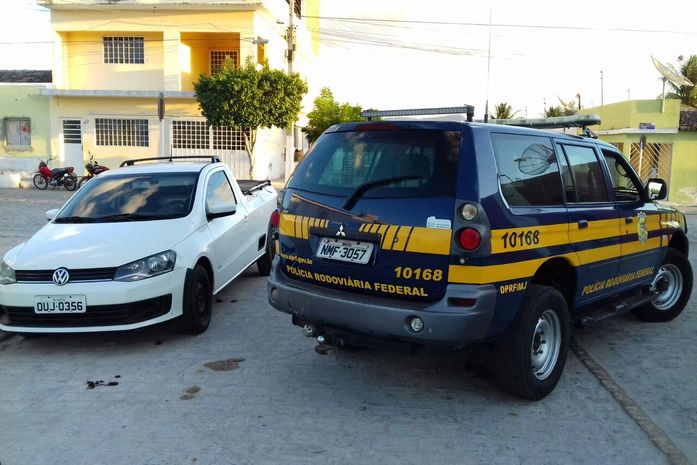 Saveiro clonada foi recuperada por agentes da PRF