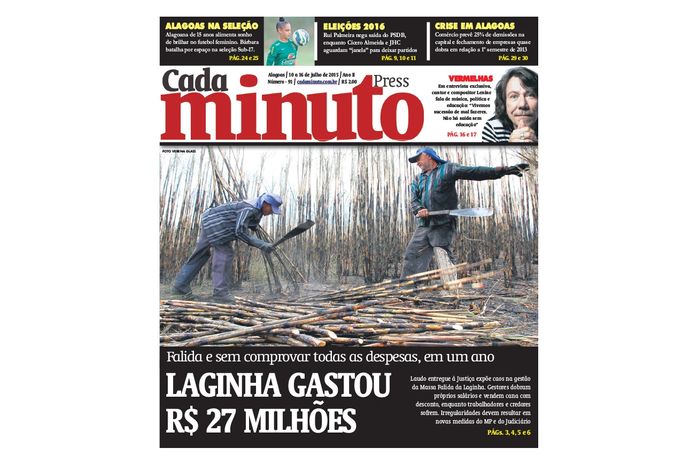 Capa da edição nº 91 do jornal CadaMinuto Press