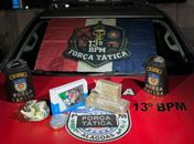 Mais de 2 kg de cocaína e maconha são apreendidos em grota de Maceió