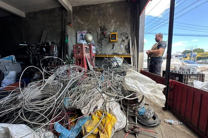 Operação recupera mais de 300 kg de cabos da rede elétrica furtados em Maceió e Coruripe