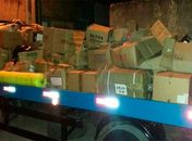 Parte da carga roubada foi recuperada em Penedo (AL) e em Itabaiana (SE)