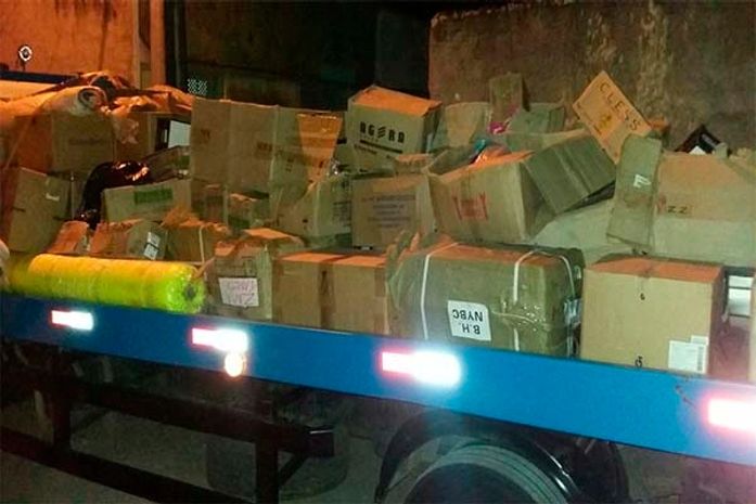 Parte da carga roubada foi recuperada em Penedo (AL) e em Itabaiana (SE)