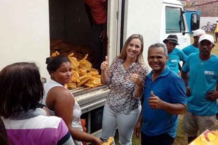 Prefeita Emanuella e o secretário Pablo Gean