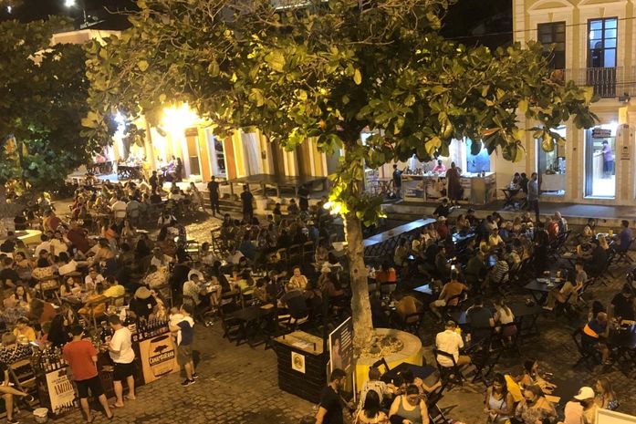 Bares no centro histórico de Piranhas, sábado 06/11