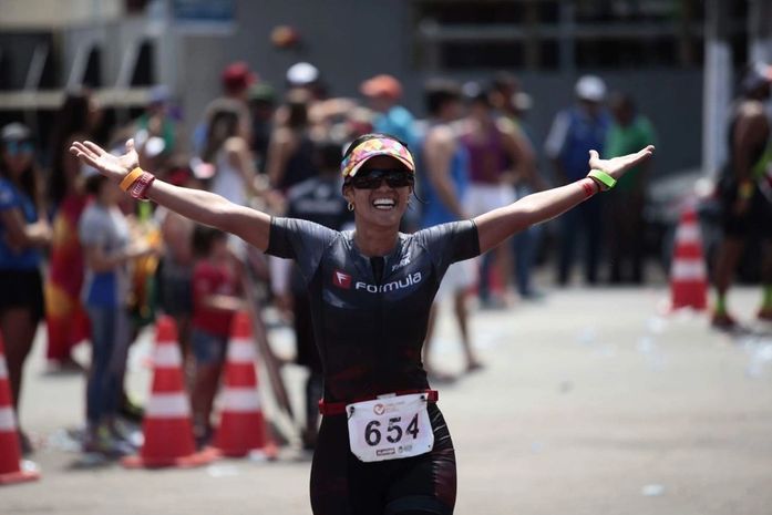 Eveline Dantas celebra fim da prova