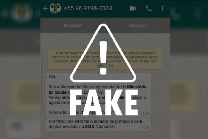 Ministério da Saúde não realiza agendamento de vacinação por WhatsApp