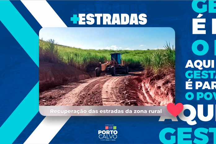 Prefeitura de Porto Calvo inicia trabalho de recuperação das estradas rurais do município