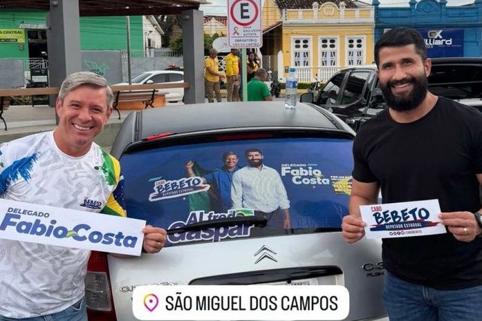 Cabo Bebeto e Fábio Costa fortalecem parceria política em agenda em São Miguel dos Campos