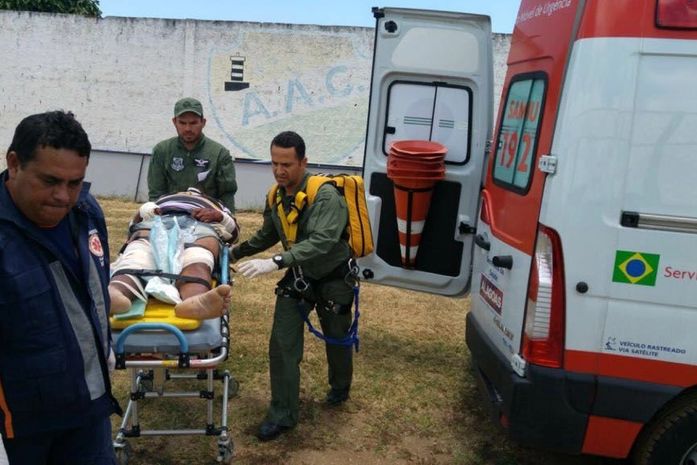 Resgate de vítima de acidente