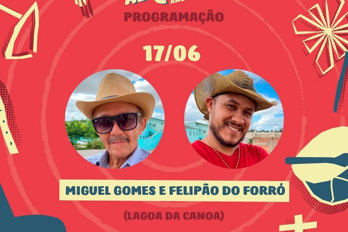 Live de São João vai animar Lagoa da Canoa nesta quinta-feira (17)