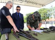 Nelson Brandão, juiz Antonio Bittencourt, e capitão Muller