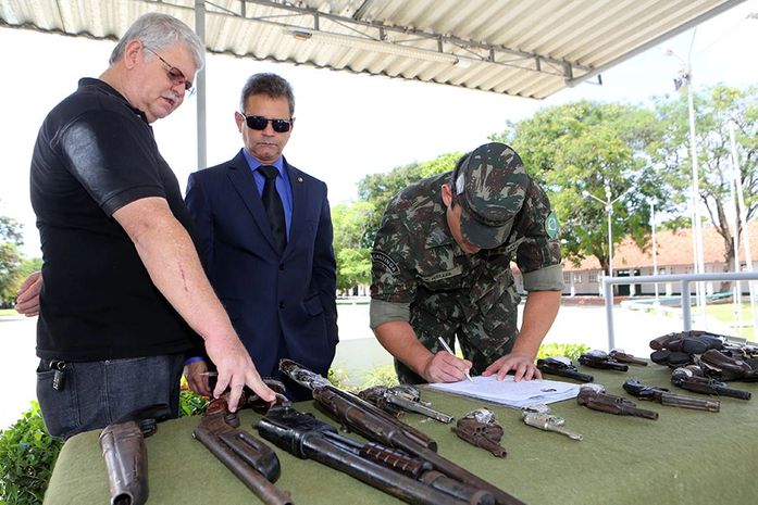 Nelson Brandão, juiz Antonio Bittencourt, e capitão Muller