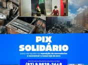 Família faz campanha para reconstruir loja destruída por incêndio no Centro de Arapiraca