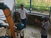 Prefeito de Branquinha vistoria instalações do sistema de abastecimento de água e rede de tratamento de esgoto