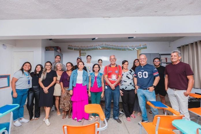 Educação realiza aula inaugural da primeira turma de inglês do Polo Cícera Lucimar
