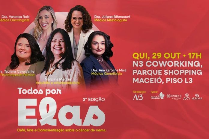 Evento reúne especialistas, arte e ação solidária para falar sobre câncer de mama