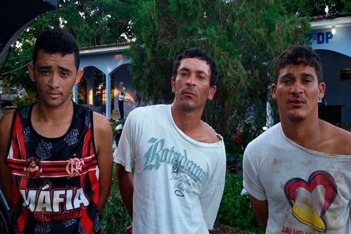 Maciel, Damião e Antônio (o Garrincha) foram detidos nesta madrugada (10)