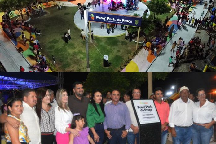 Food Park da Praça é inaugurado pela prefeitura de Piranhas