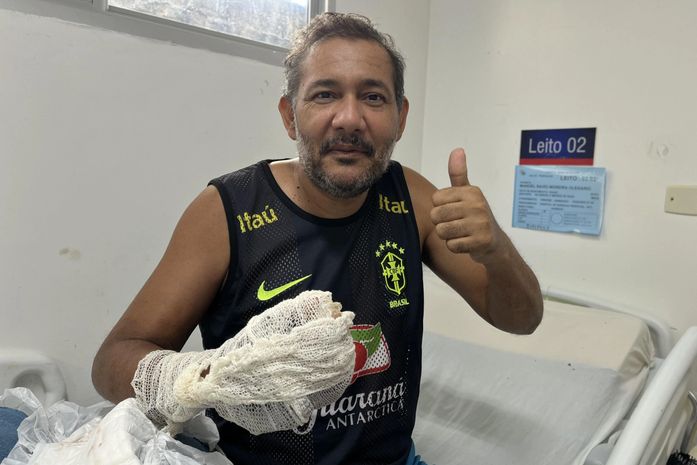 Pedreiro vítima de aranha-marrom se recupera após tratamento intensivo no HGE