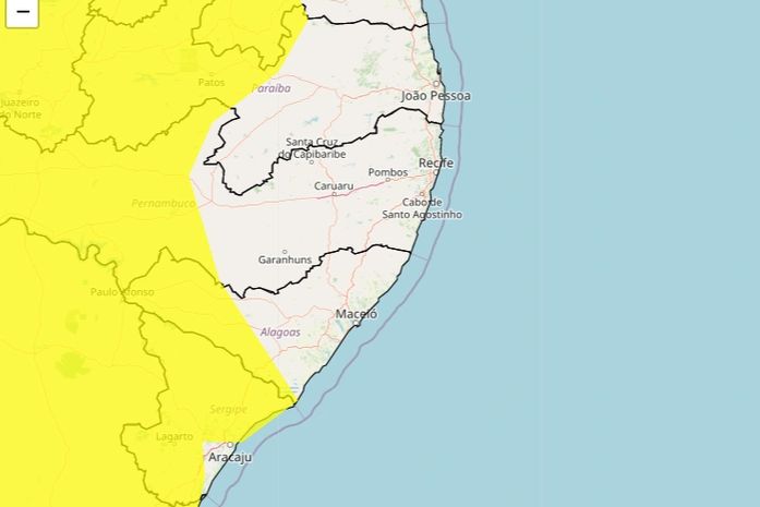 Inmet emite novo alerta de chuvas intensas para 38 municípios alagoanos; confira lista