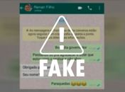É falso print de conversa com governador em aplicativo de mensagem