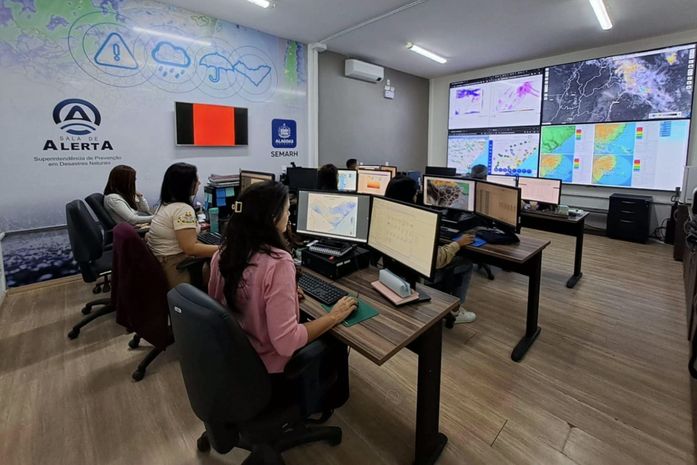 Semarh alerta: chuvas intensas, com rajadas de vento e trovoadas, continuam até quinta; confira bairros e cidades com maior volume acumulado até agora