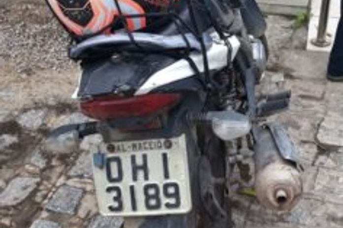 Moto utilizada no assalto