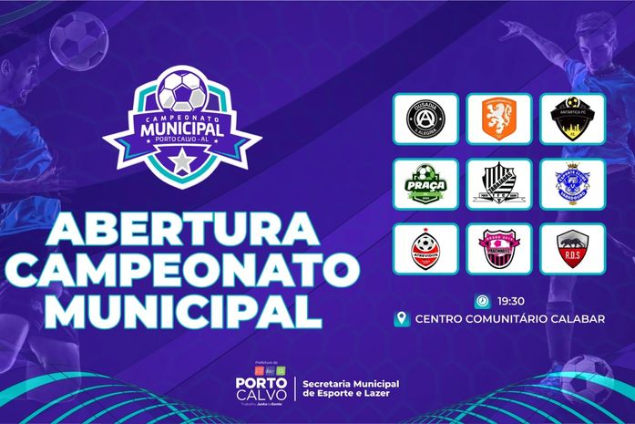Campeonato Municipal de Futsal 2023 de Porto Calvo começa nesta terça-feira (12)