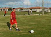 Doriva em atividade no CT Ninho do Galo