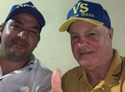 André Silva e Maurício Tavares traçando planos para a candidatura de Mauricinho 
