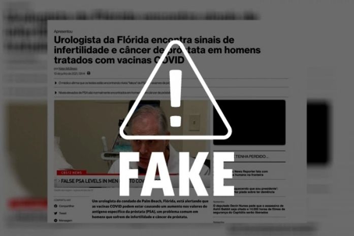 É falso que vacinas contra Covid-19 causem infertilidade ou câncer de próstata