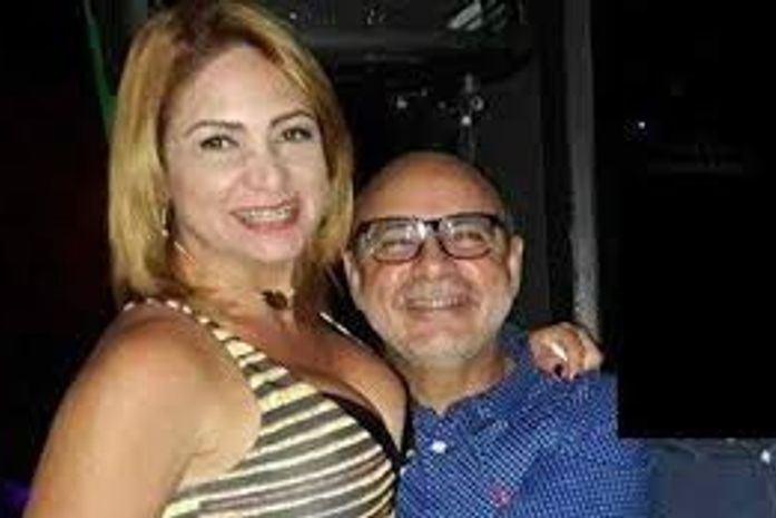 Fabrício Queiroz e a mulher Márcia Aguiar