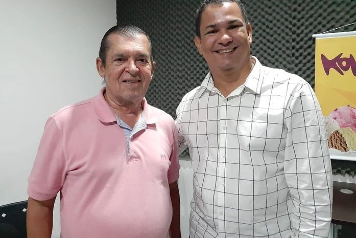 Radialista França Moura com Presidente do PSL Alagoas Flávio Moreno