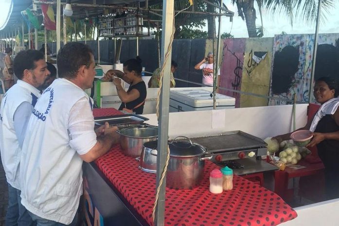 Vigilância Sanitária realiza fiscalizações no 1º dia do São João de Jaraguá e Tabuleiro