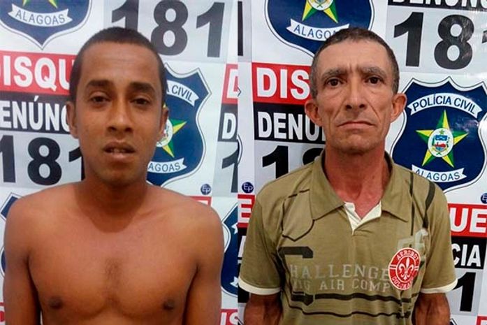 Cristiano dos Santos Silva e Luís Cláudio dos Santos, presos em União
