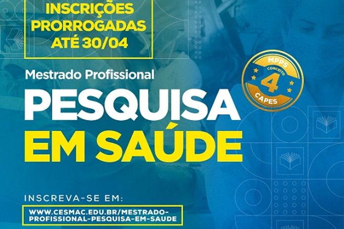 Mestrado em Saúde do Cesmac segue com inscrições abertas até 30 de abril