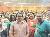 Leó Saturnino e Fábio Henrique participam de reunião com professores no Sinteal