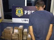 Homem estava transportando 50 quilos de drogas
