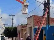 Prefeitura de Craíbas continua fazendo o trabalho de reposição da iluminação pública da cidade