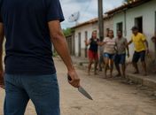 

Homem armado com faca é detido, após provocar tumulto, tentar incendiar residência e ameaçar populares 