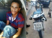 Jovem tenta se esconder da polícia e é preso