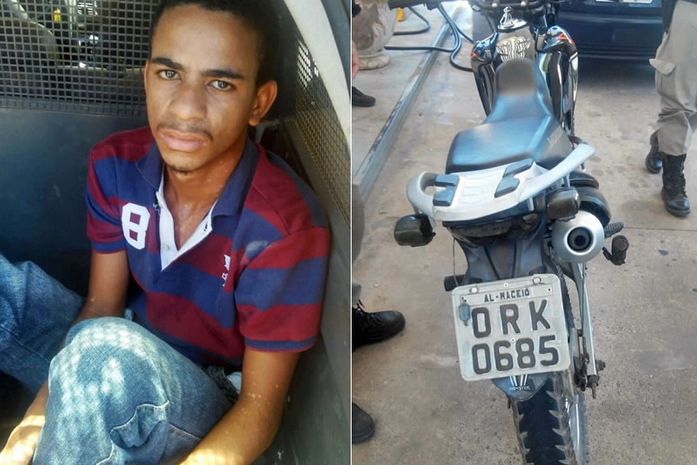 Jovem tenta se esconder da polícia e é preso