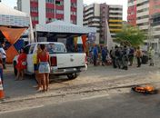 Grupo de manifestantes fecharam via, invadiram comitê e fizeram ameaças à equipe politica de candidato.