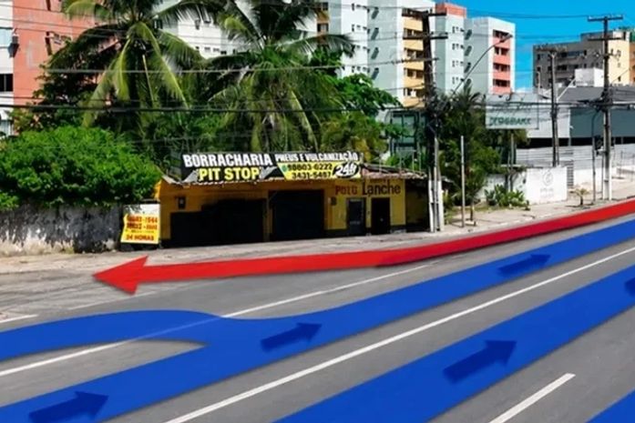 Mudanças no trânsito da Av. Gustavo Paiva começam a valer nesta quinta; veja como fica