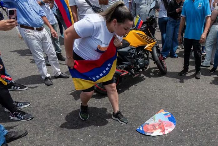 Protesto na Venezuela